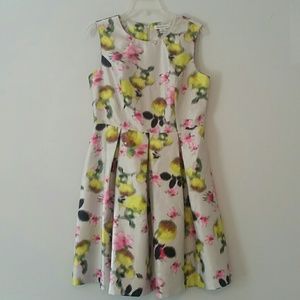 Liz Claiborne Pleated Floral Dress